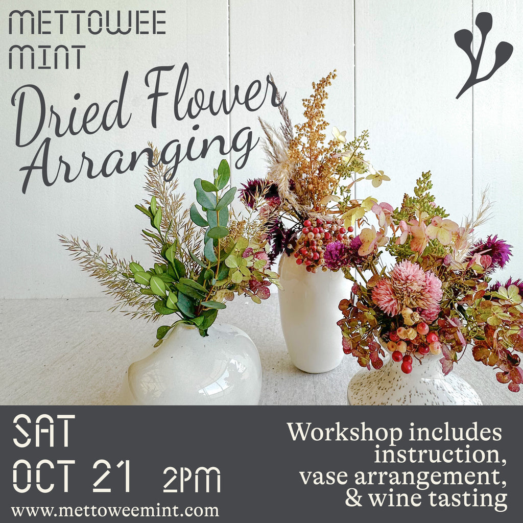 Dried Flower Arranging Mettowee Mint