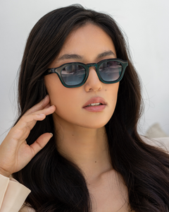 Blake Acetate Unisex Round Sunglasses