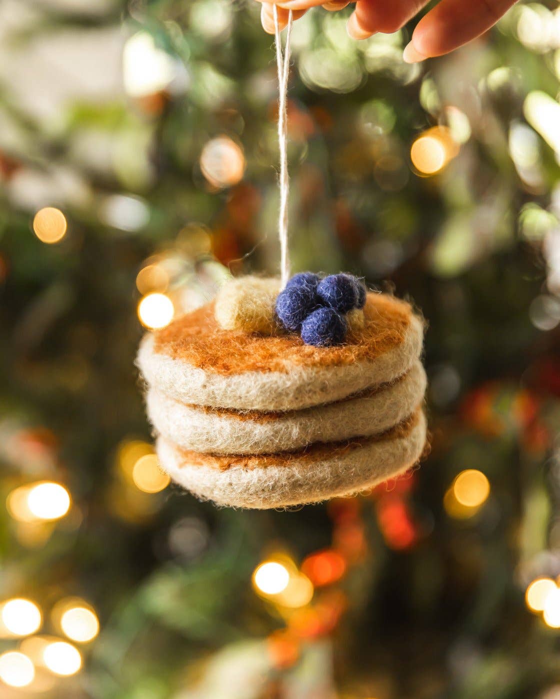 Felted Breakfast Ornament