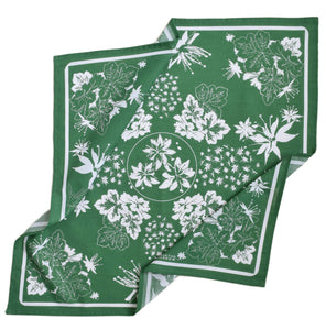 Shade Garden Bandana - 100% Cotton - Green Garden - Floral