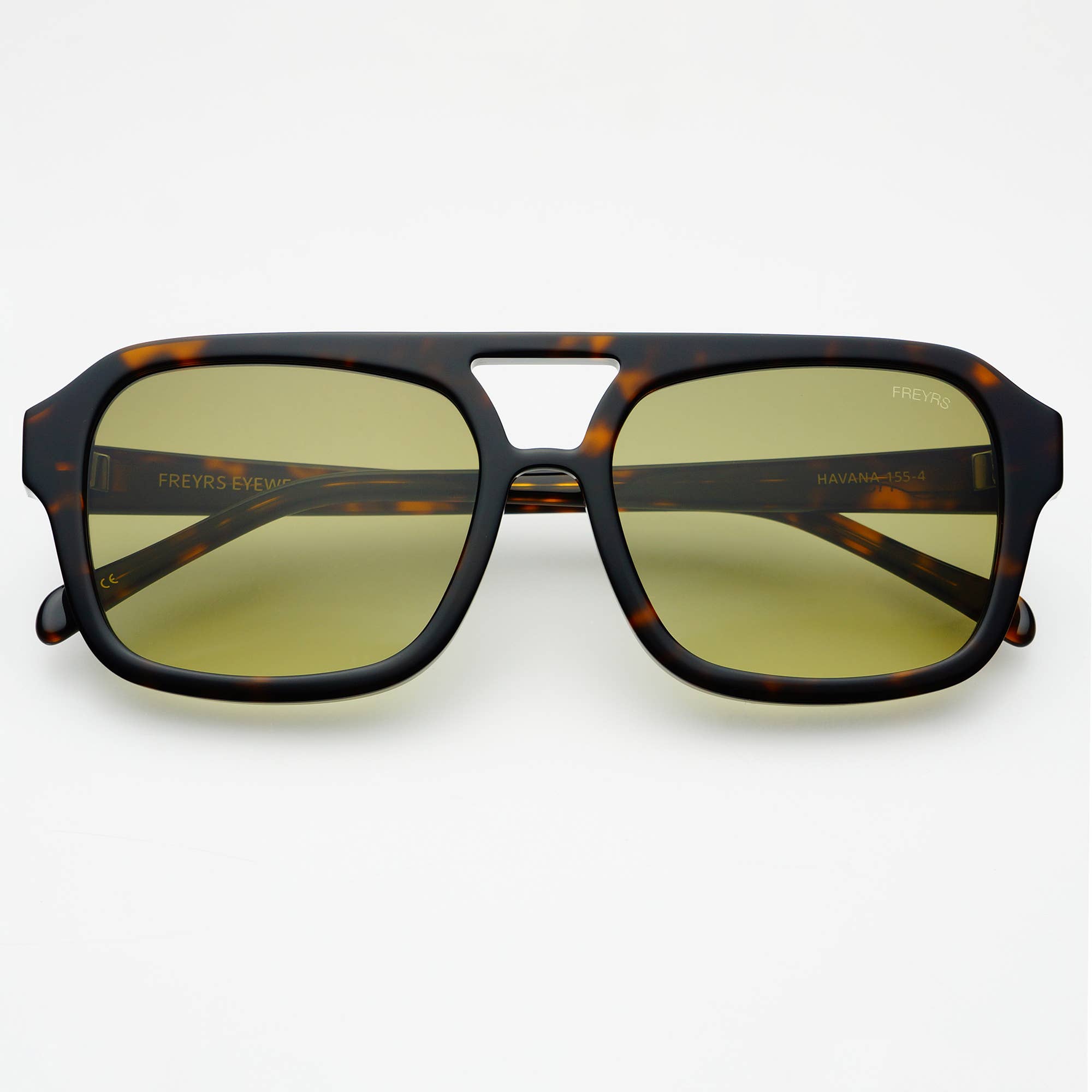 Havana Acetate Aviator Sunglasses
