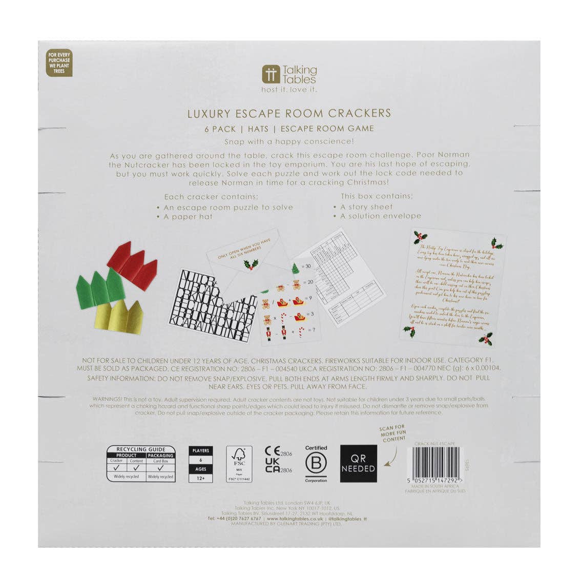 Nutcracker Christmas Crackers | Christmas Decor |