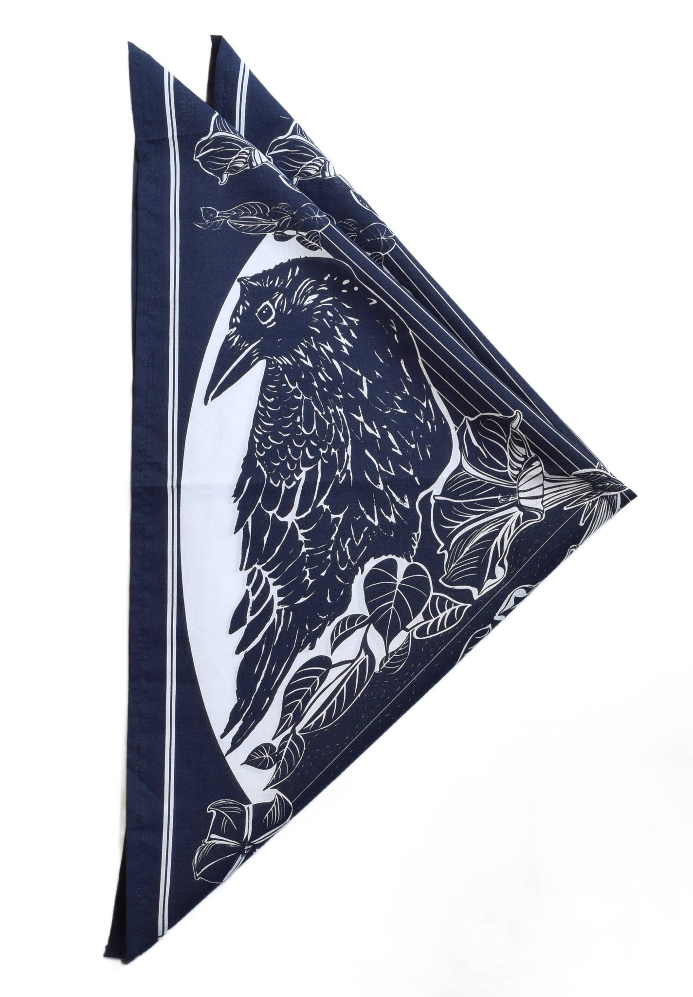 Crow Bandana - 100% Cotton - Animal Print - Hanky Ascot