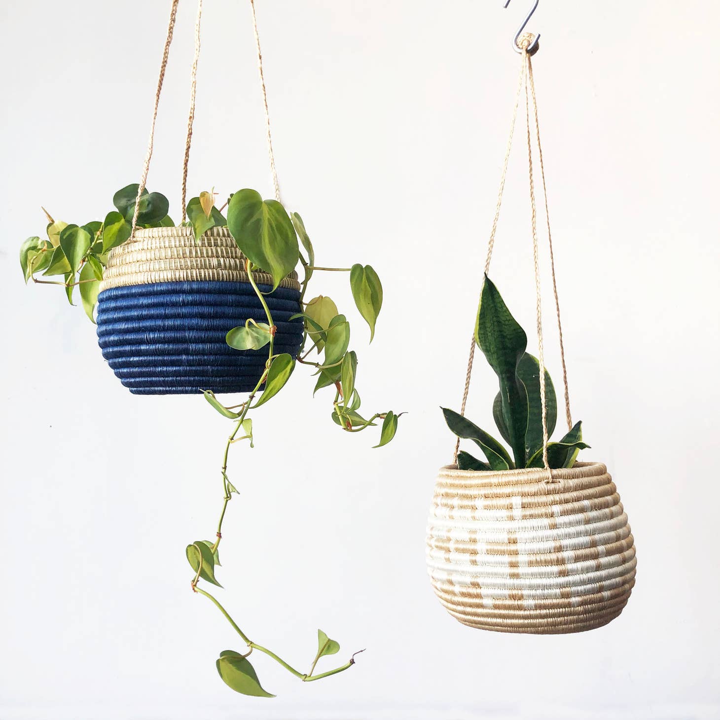 woven hanging baskets for plants Woven Hanging Basket – Mettowee Mint