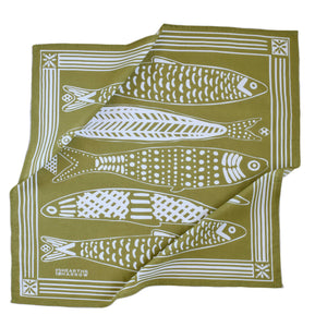 Sardine Bandana - 100% Cotton - Nautical Print - Hanky Ascot