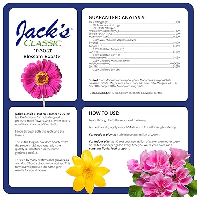 Jacks Classic 1.5# 10-30-20 Blossom Booster Fertilizer