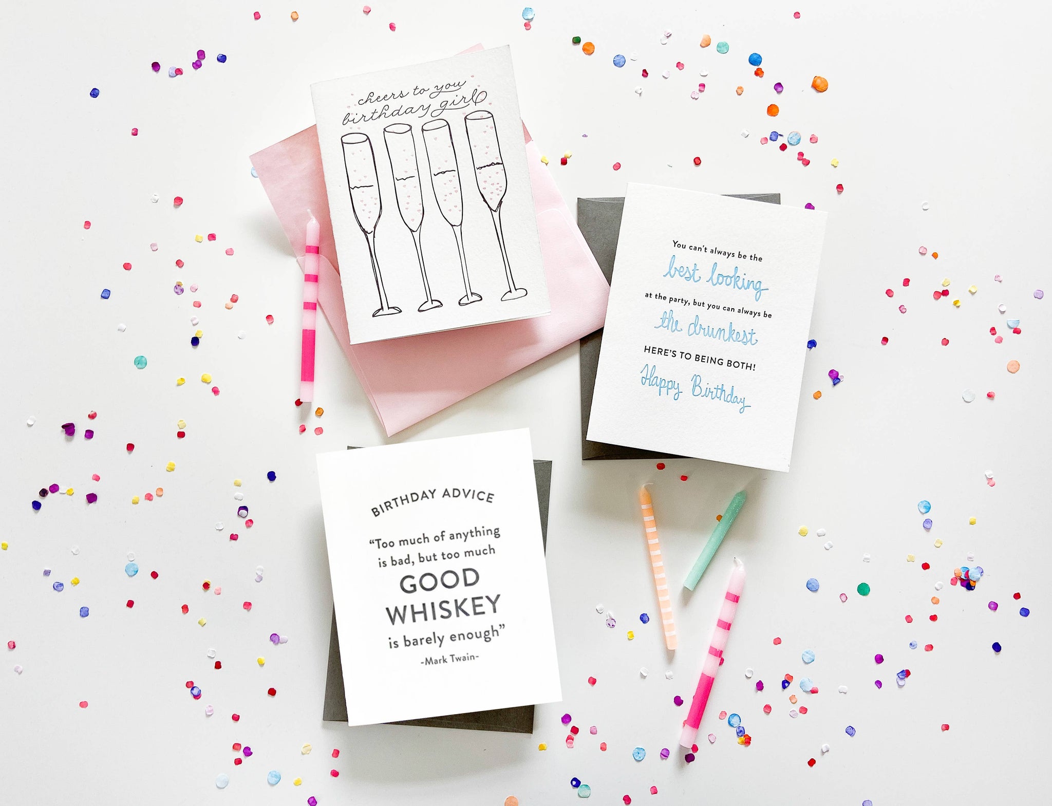 Birthday Whiskey - Letterpress Birthday Greeting Card