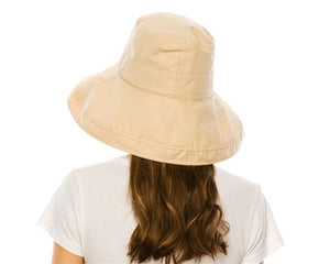 Packable Canvas Sun Protection Hat w/ Chin Cord - 4 Colors!