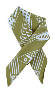 Sardine Bandana - 100% Cotton - Nautical Print - Hanky Ascot