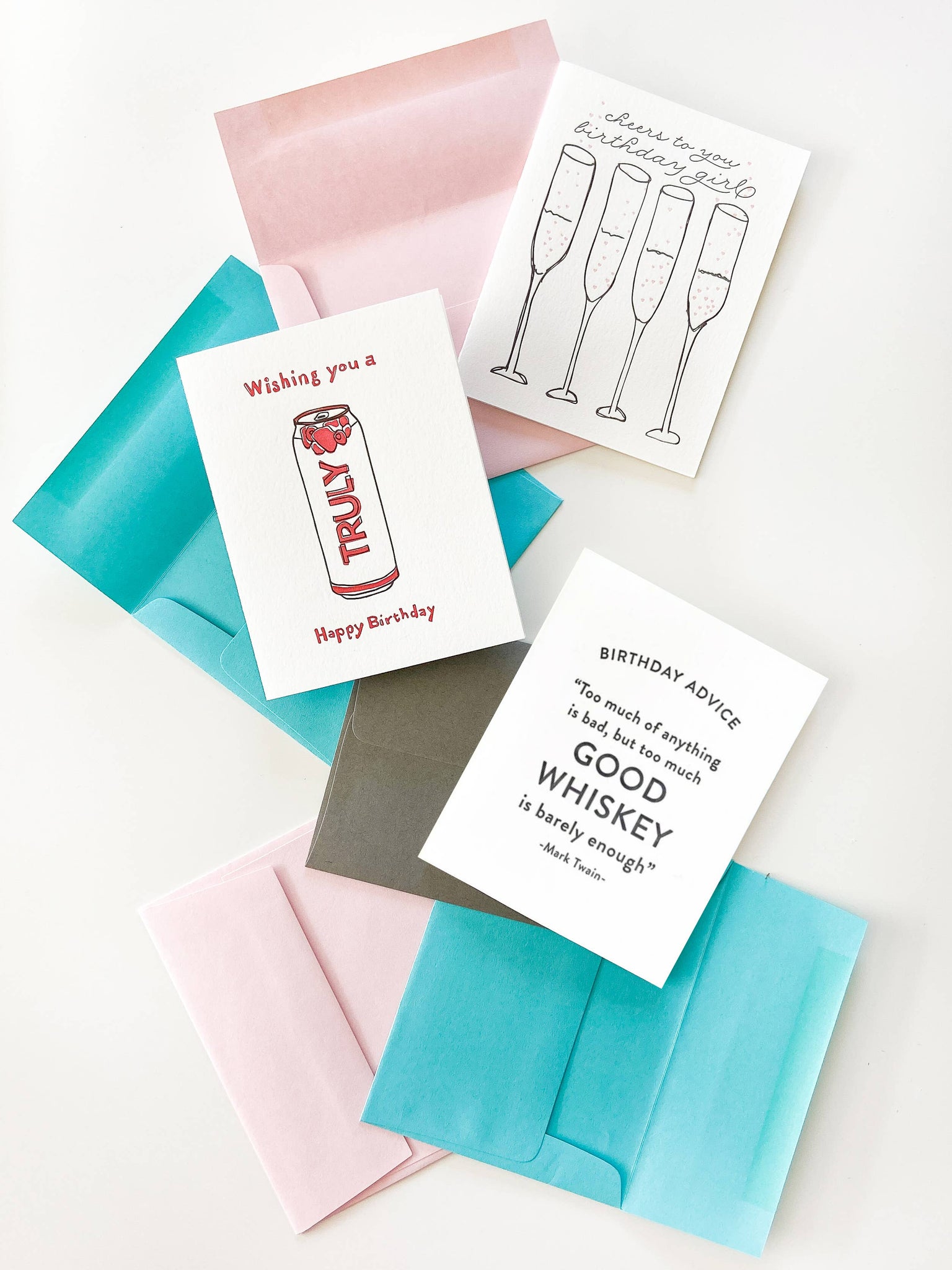 Birthday Whiskey - Letterpress Birthday Greeting Card