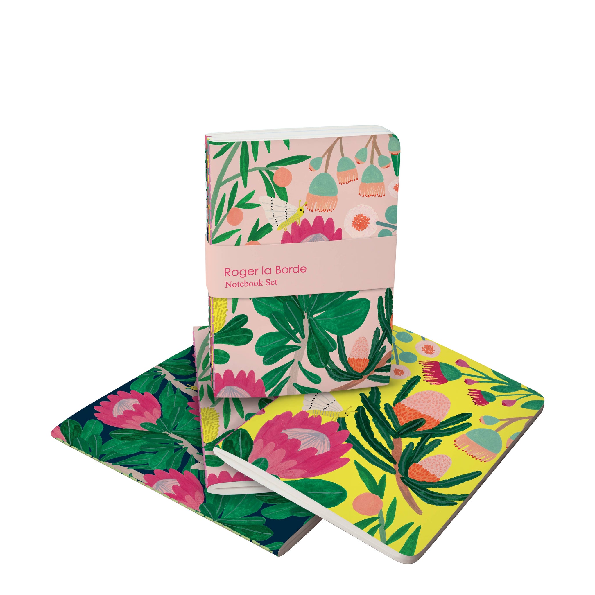 King Protea A6 Softback Notebook Set/3  - A6E 055S