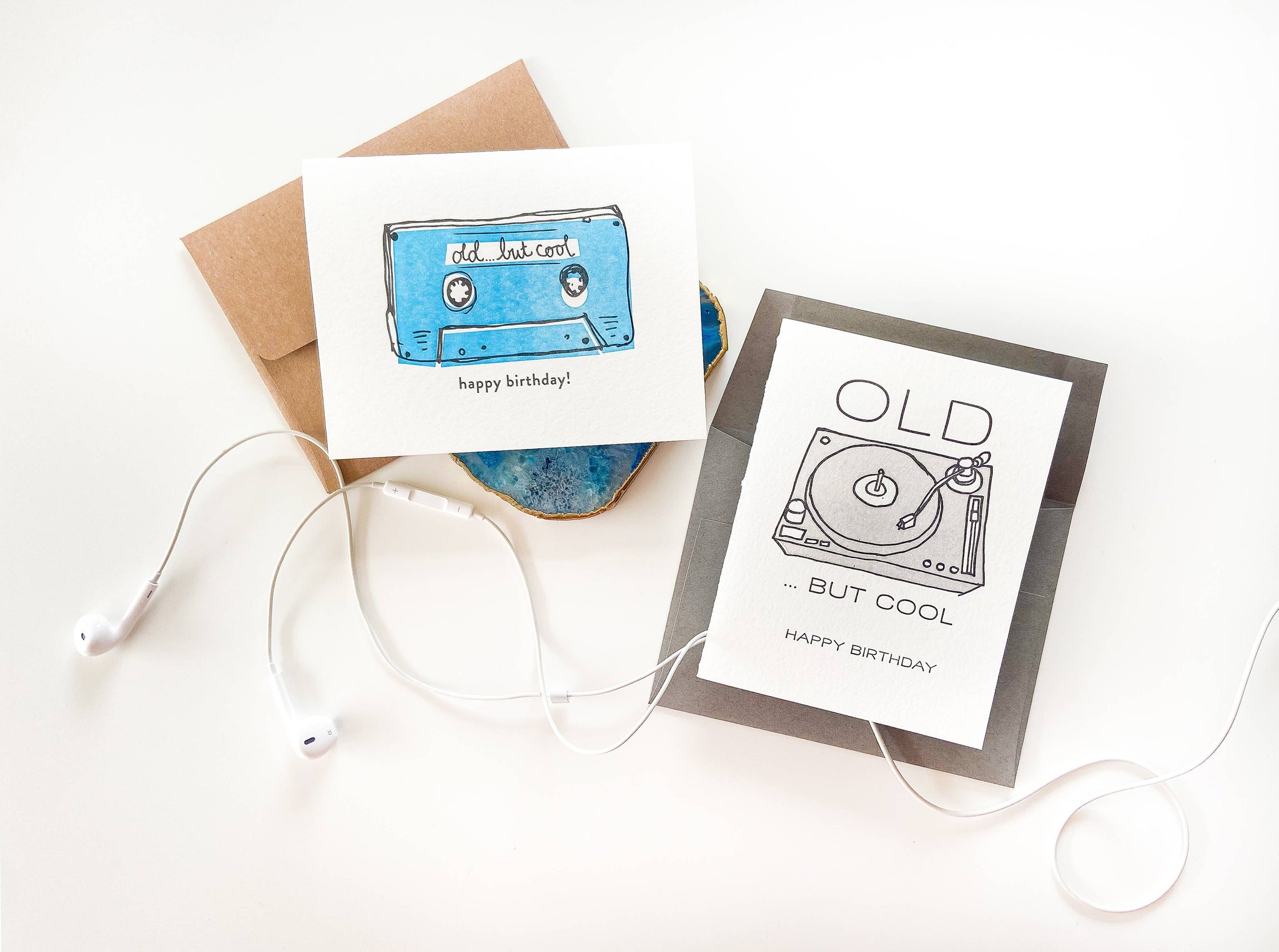 Old But Cool - Letterpress Birthday Greeting Card