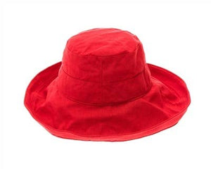 Packable Canvas Sun Protection Hat w/ Chin Cord - 4 Colors!