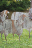 Corrugated Metal Christmas Sheep Yard Art