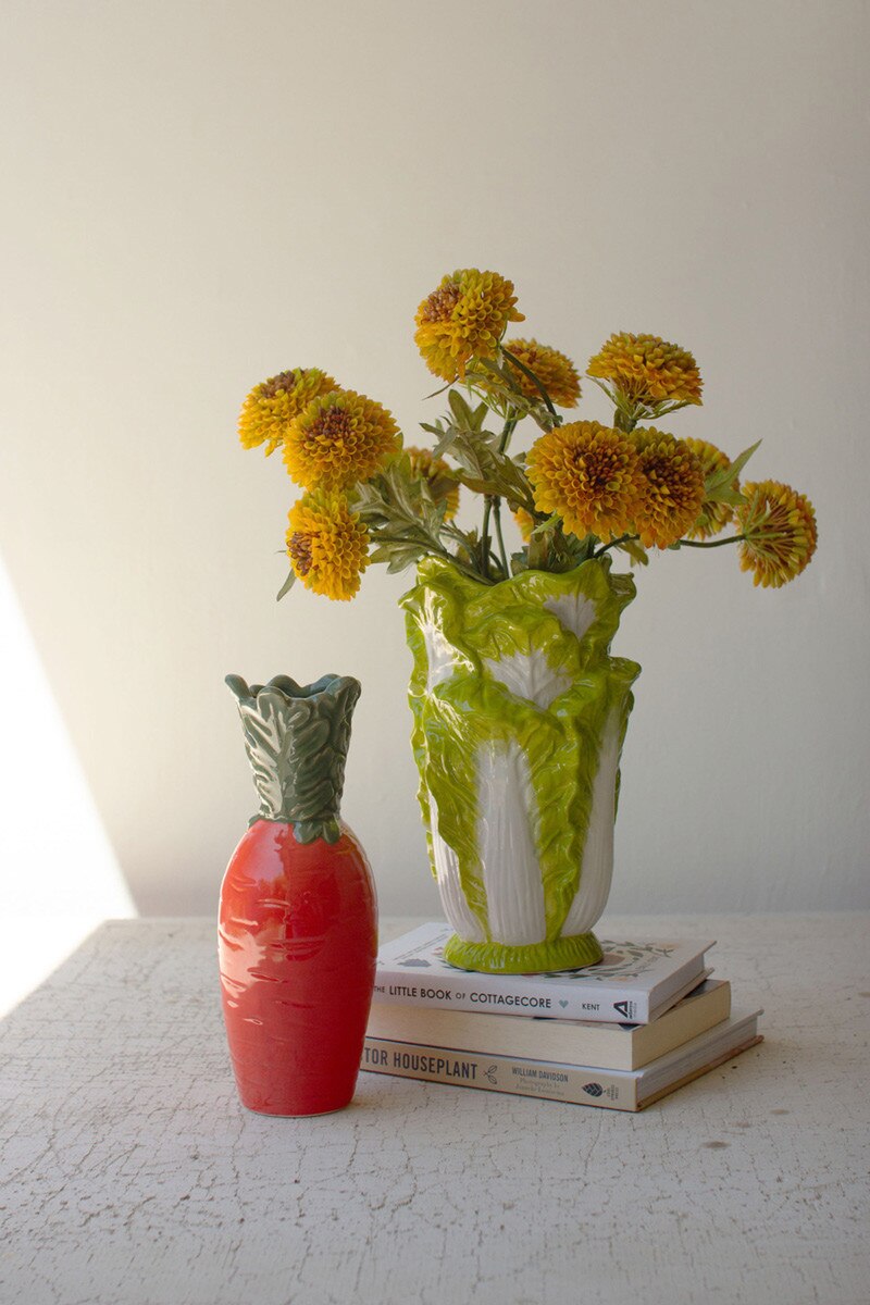 Ceramic Lettuce Vase