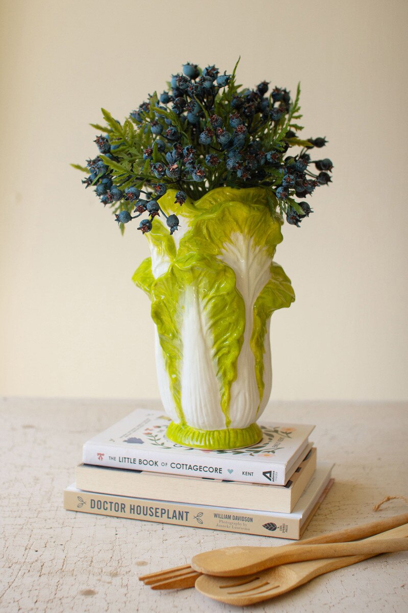 Ceramic Lettuce Vase