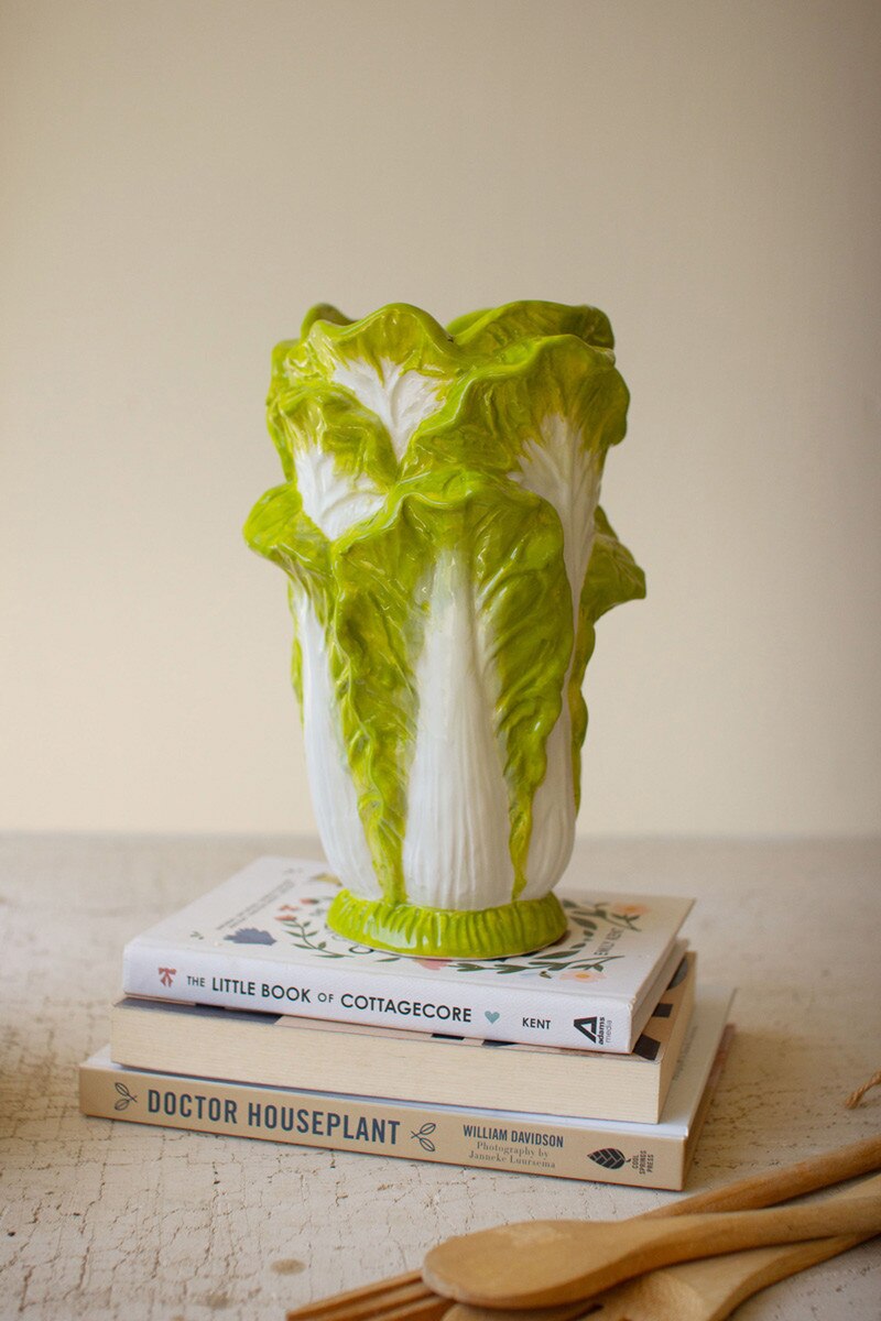 Ceramic Lettuce Vase