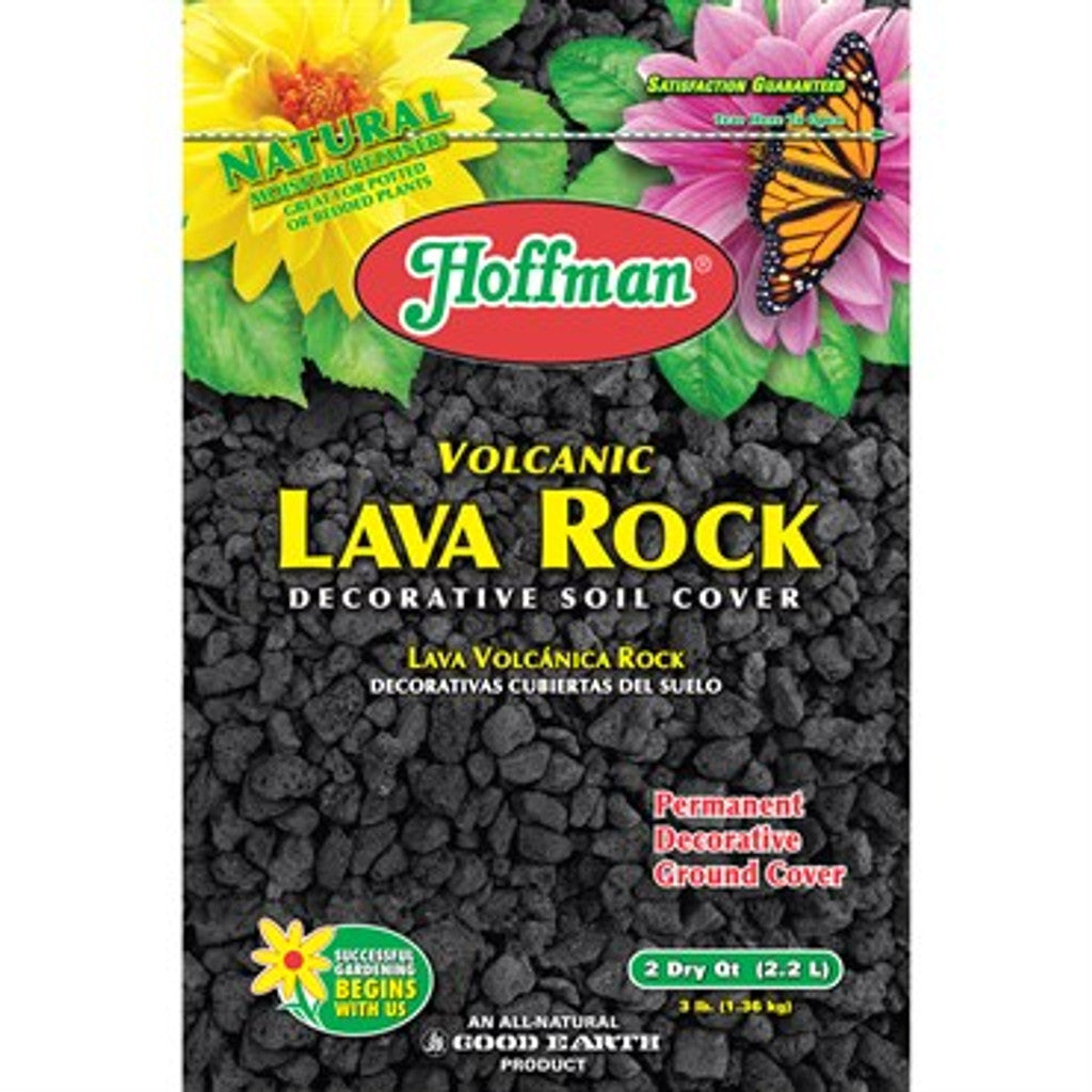 Hoffman 2QT Volcanic Lava Rock Black