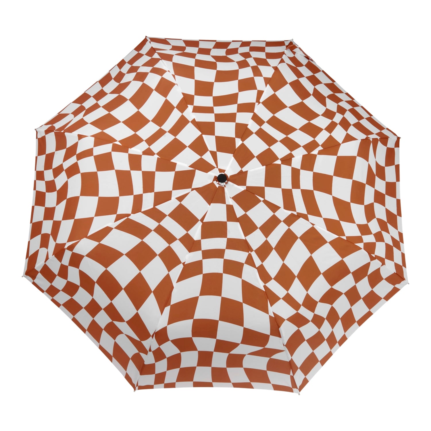 Peanut Butter Checkers Eco-Friendly Compact Umbrella