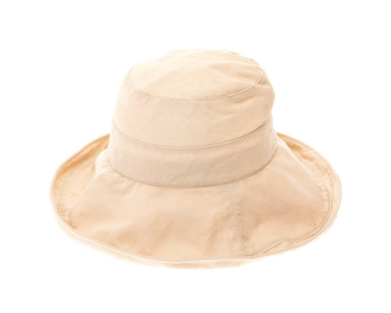 Packable Canvas Sun Protection Hat w/ Chin Cord - 4 Colors!
