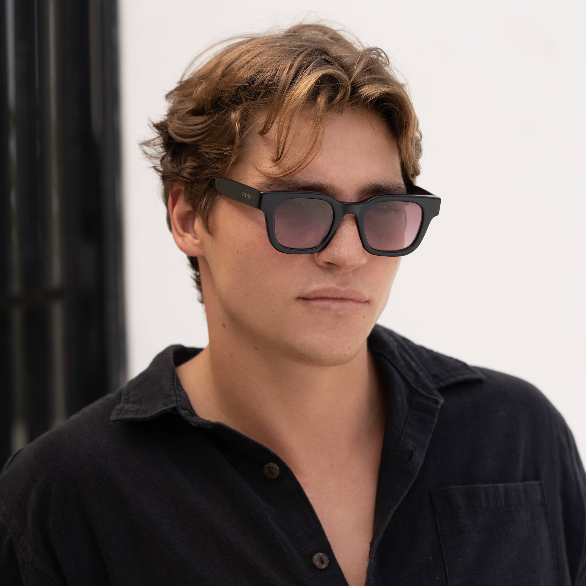 Atlas Acetate Mens Rectangular Sunglasses