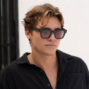 Atlas Acetate Mens Rectangular Sunglasses