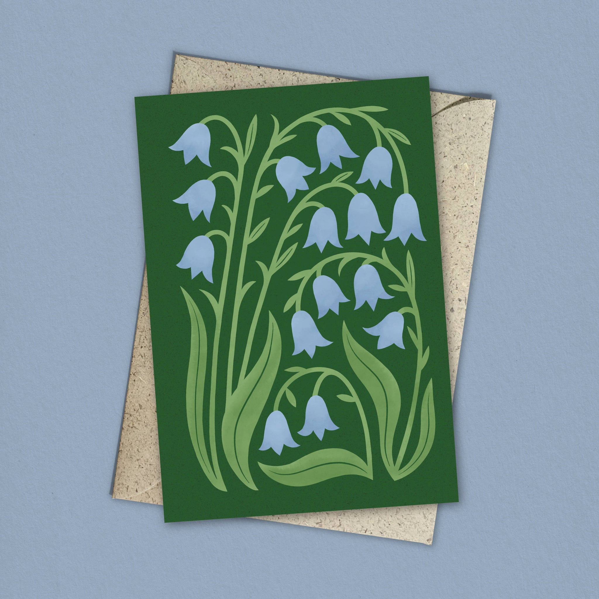 Bluebell | Modern-Retro Floral Reusable Greeting Card