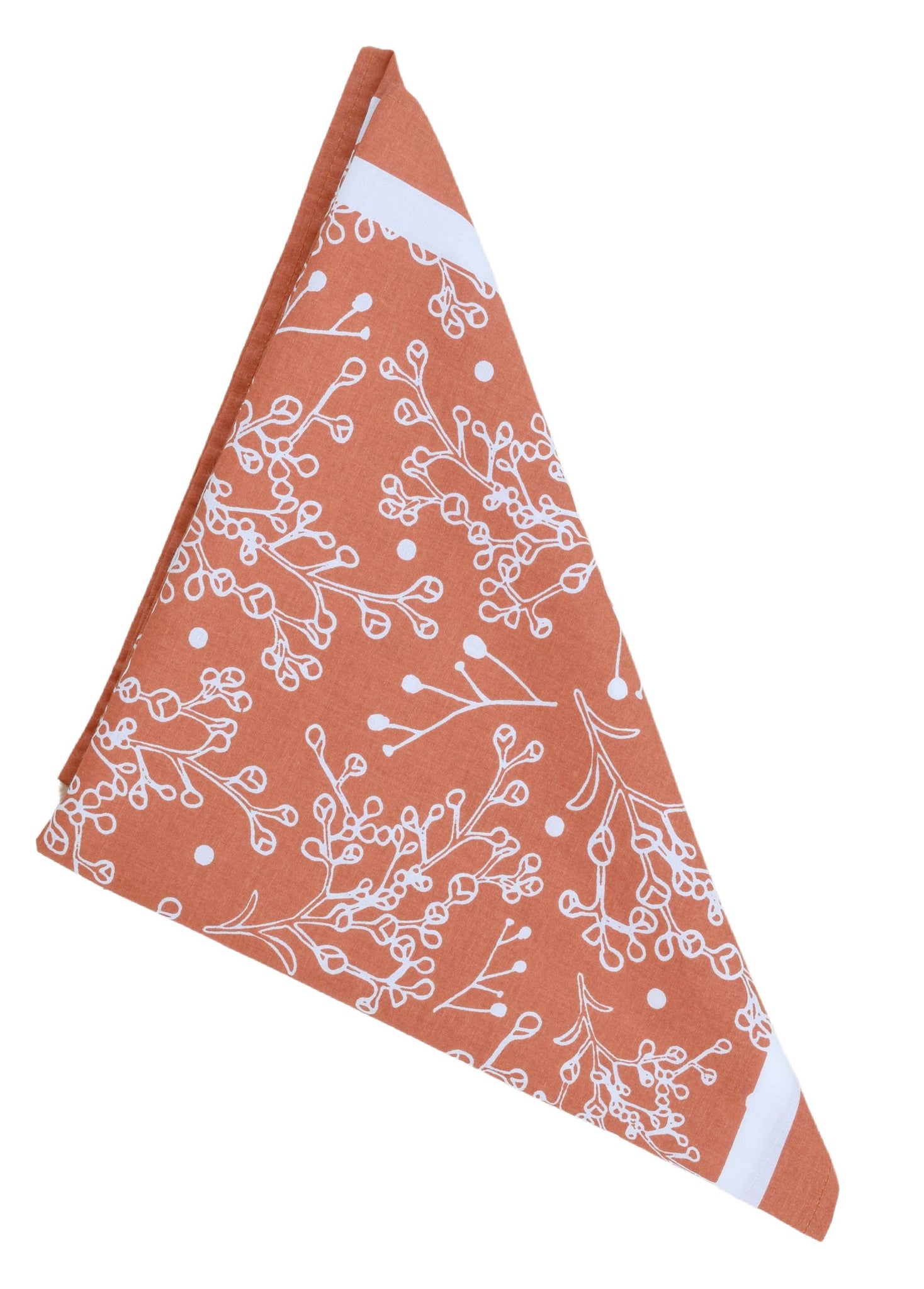 Baby's Breath Bandana - 100% Cotton - Burnt Orange