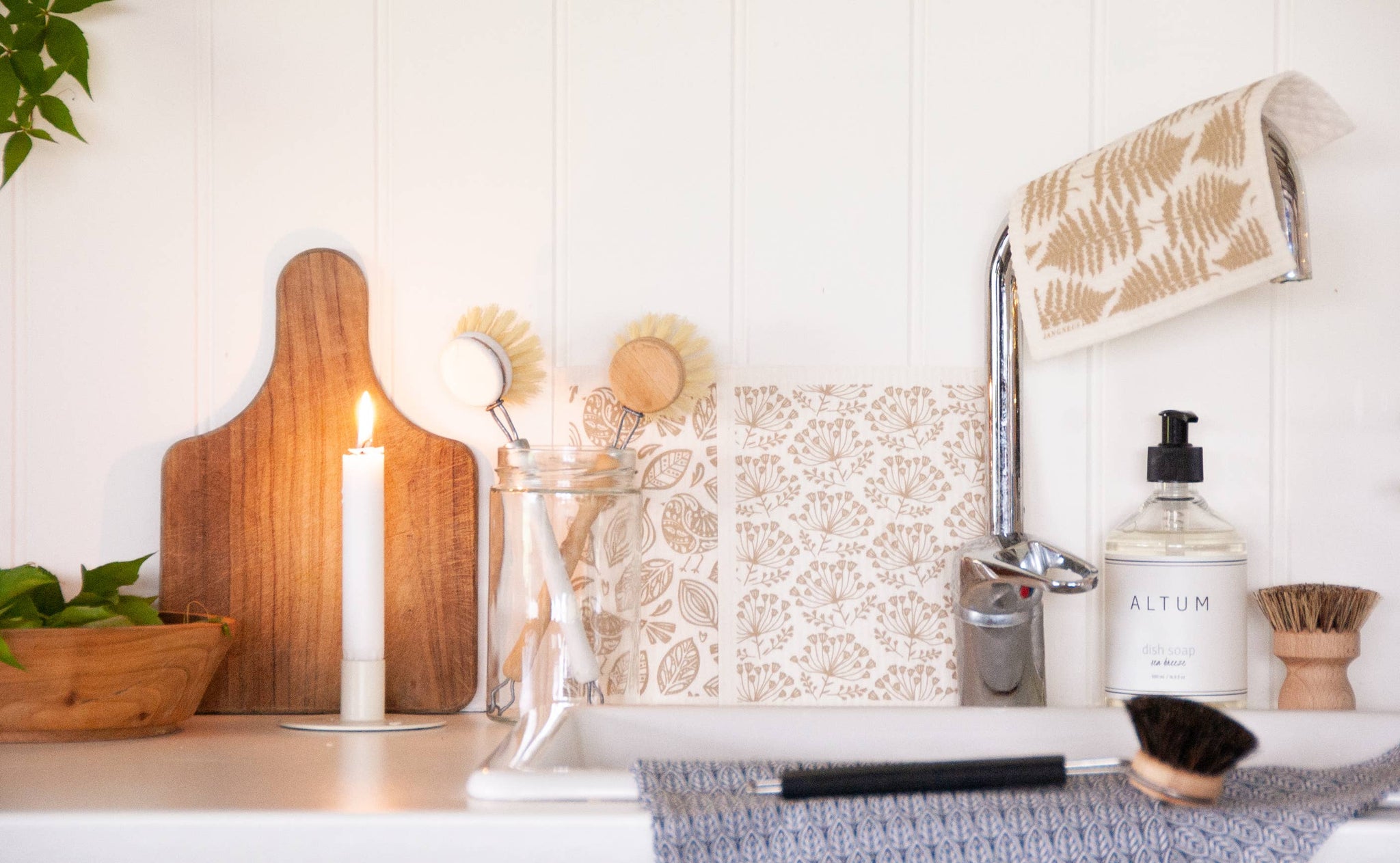 Swedish Dishcloth - Fern - Sand