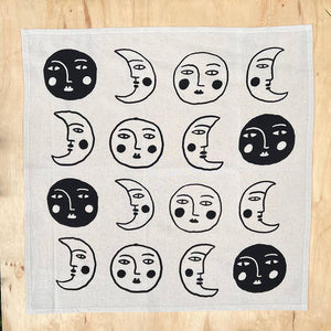 Moon tea towel