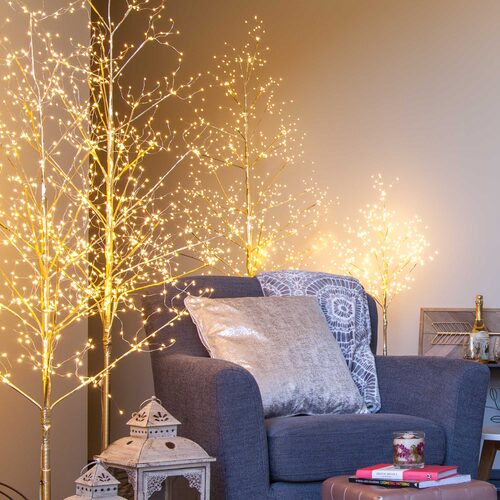 Gold Fairy Light Tree