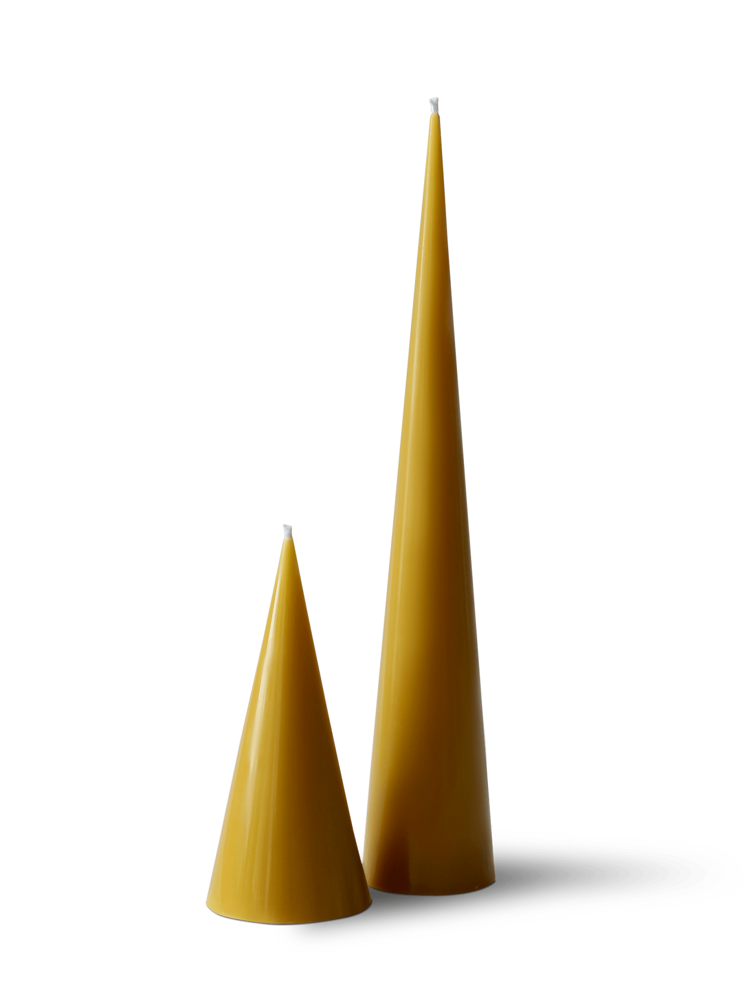 Natural Beeswax Cone Candles