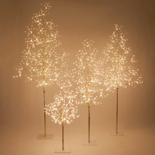 Gold Fairy Light Tree