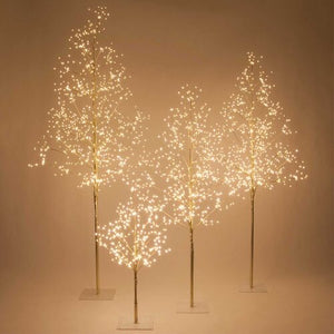 Gold Fairy Light Tree