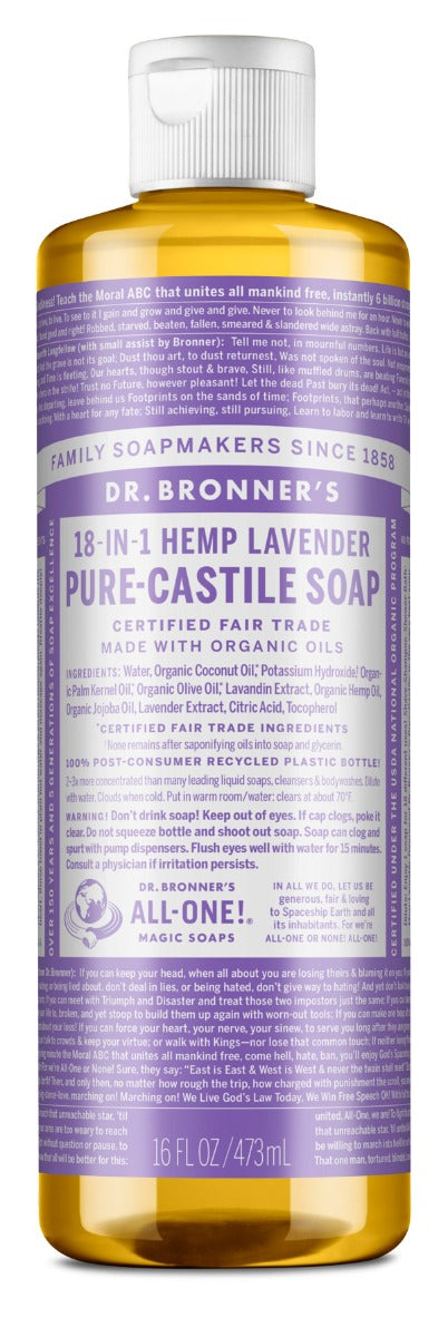 Dr. Bronner's Pure-Castile Liquid Soap 16 oz.
