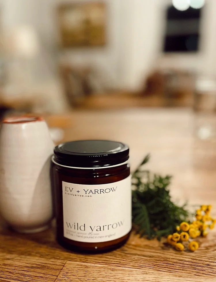 wild yarrow candle