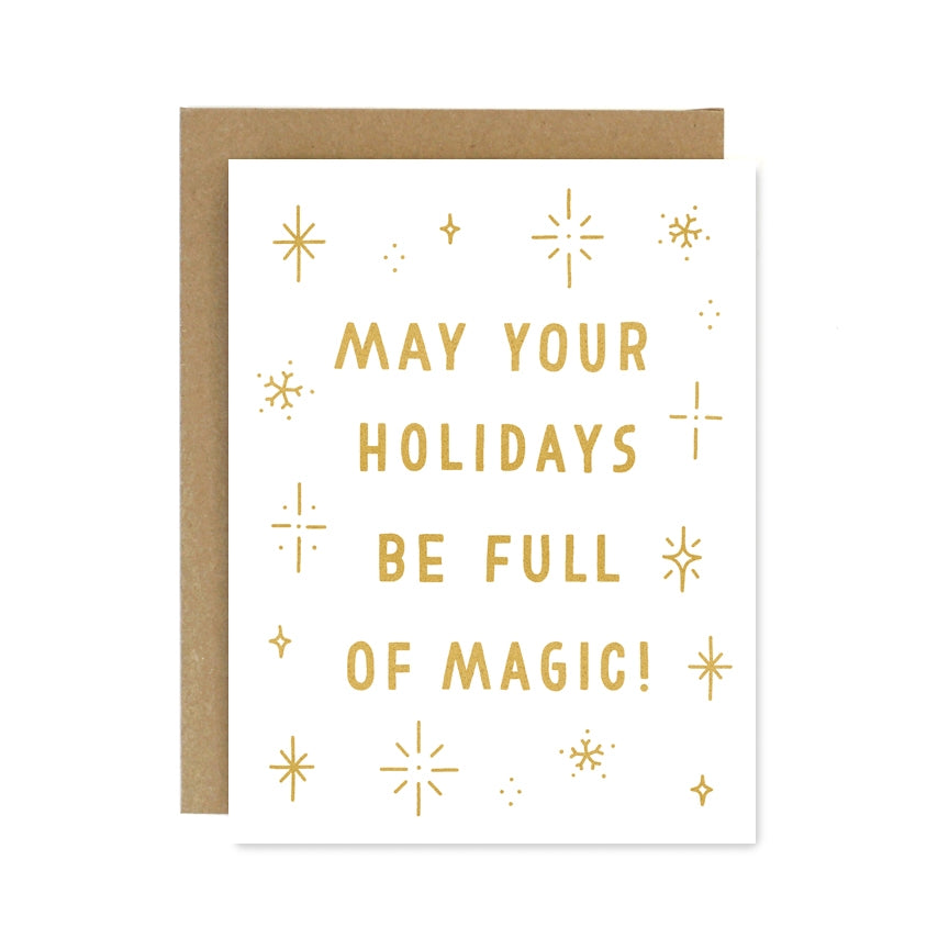 Holiday Magic Letterpress Card