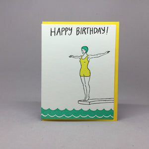 Happy Birthday  Letterpress Card