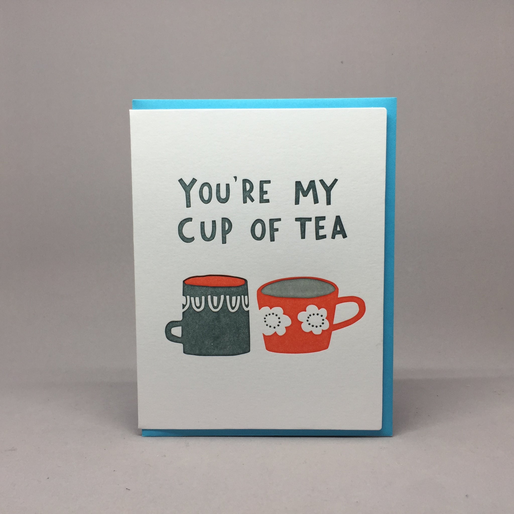 Cup of Tea Letterpress Card