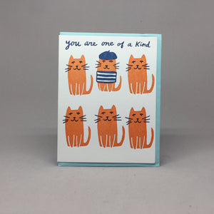 One of a Kind Letterpress Card