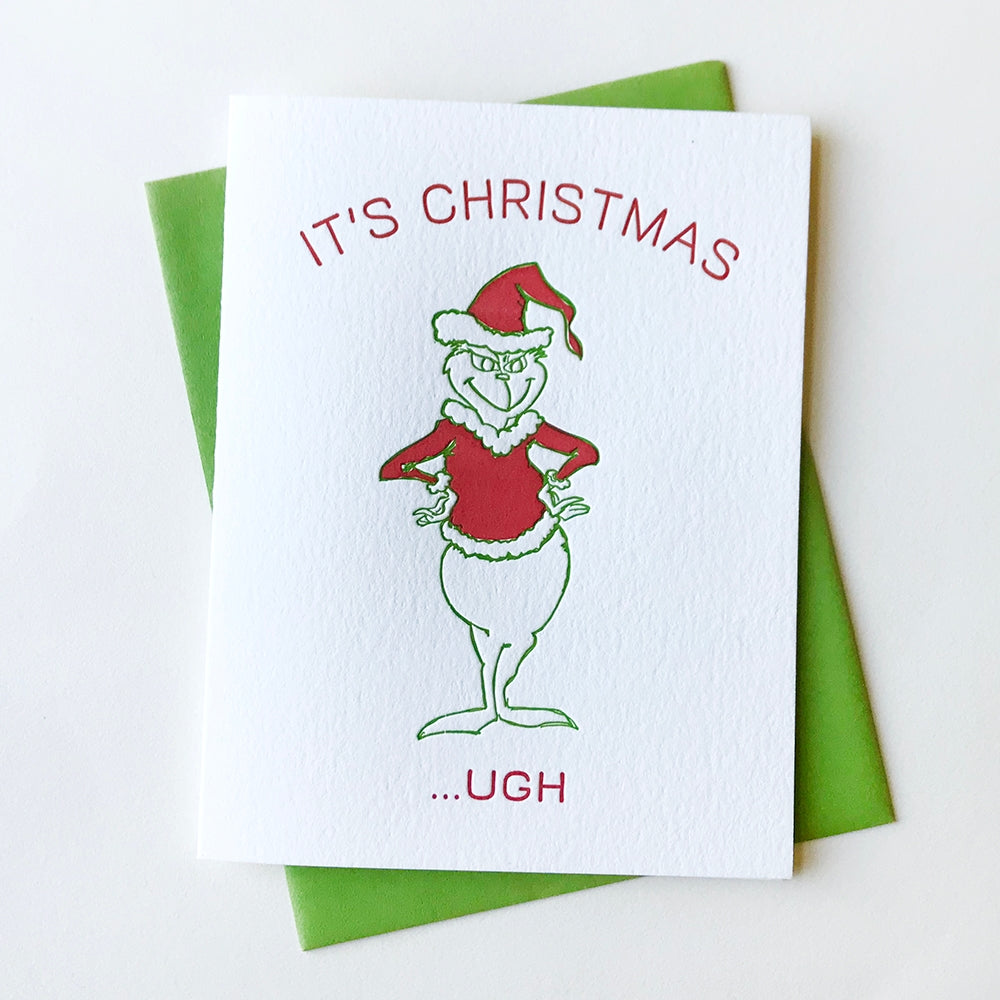 Grinch Letterpress Card