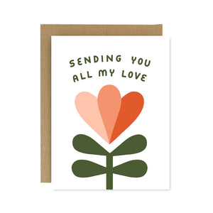 All My Love Letterpress Card