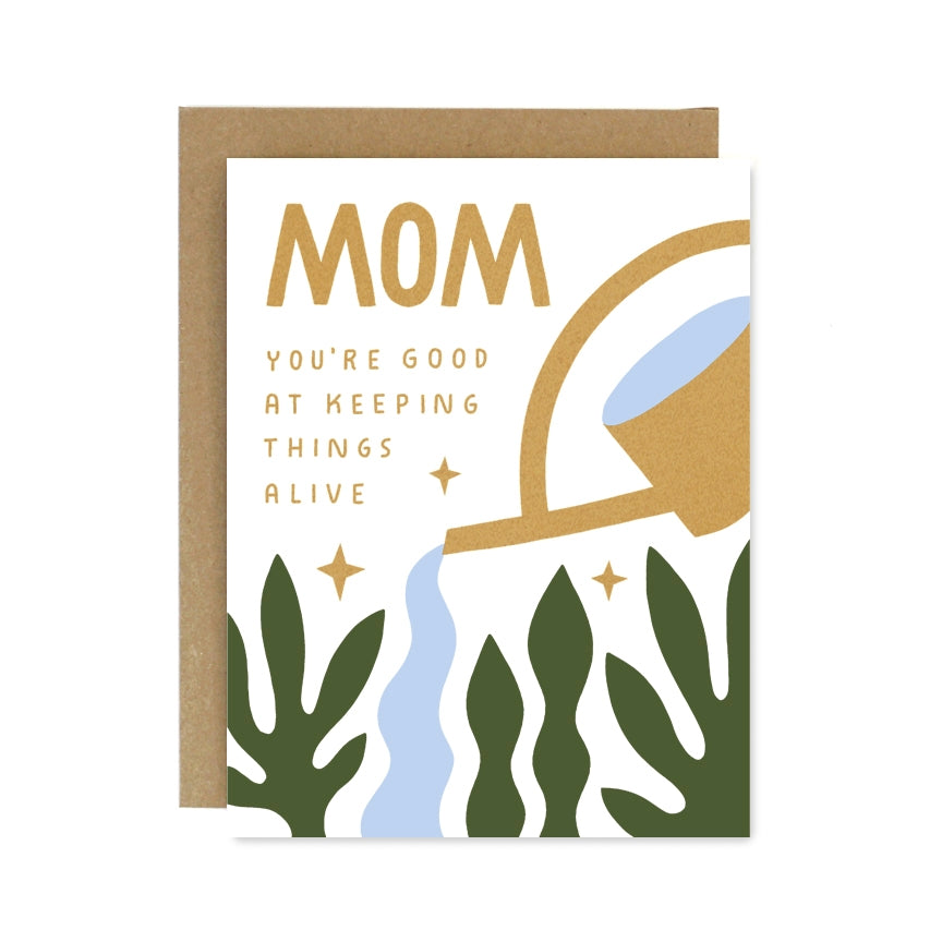 Mom Alive Letterpress Card