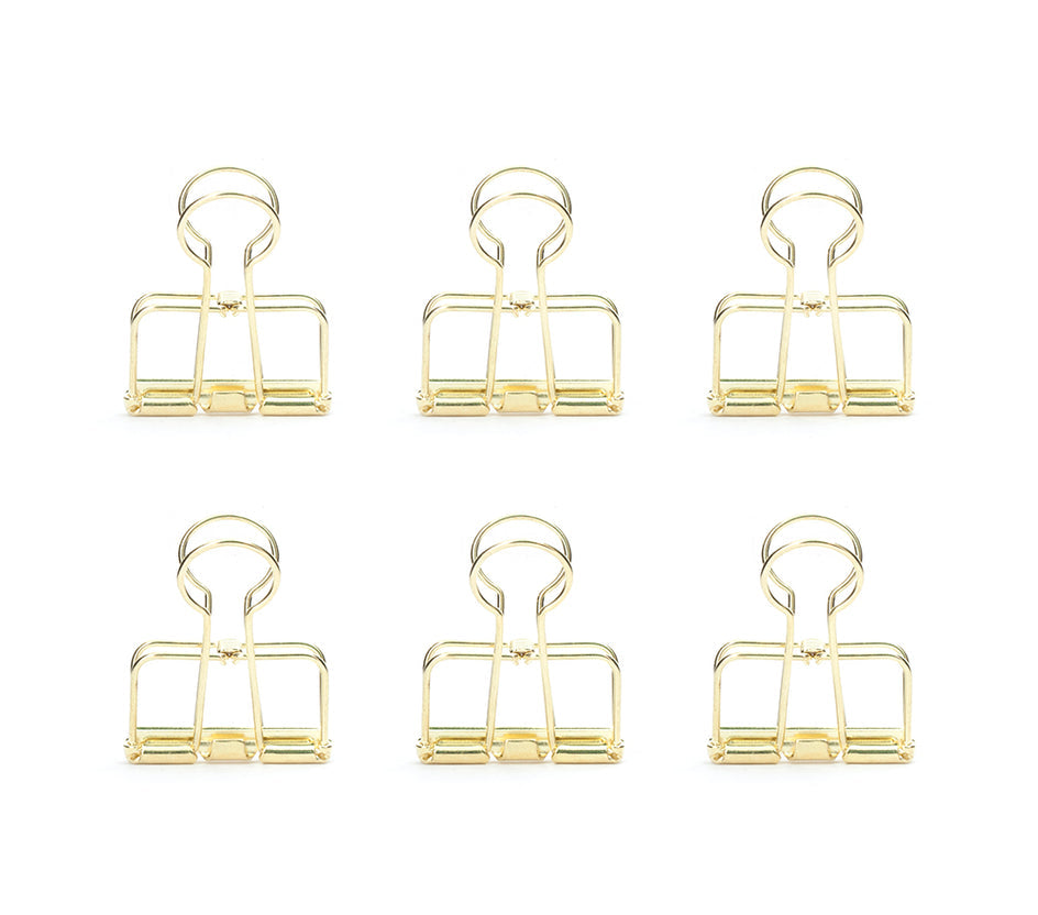 Gold Wire Clips S/6