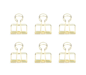 Gold Wire Clips S/6