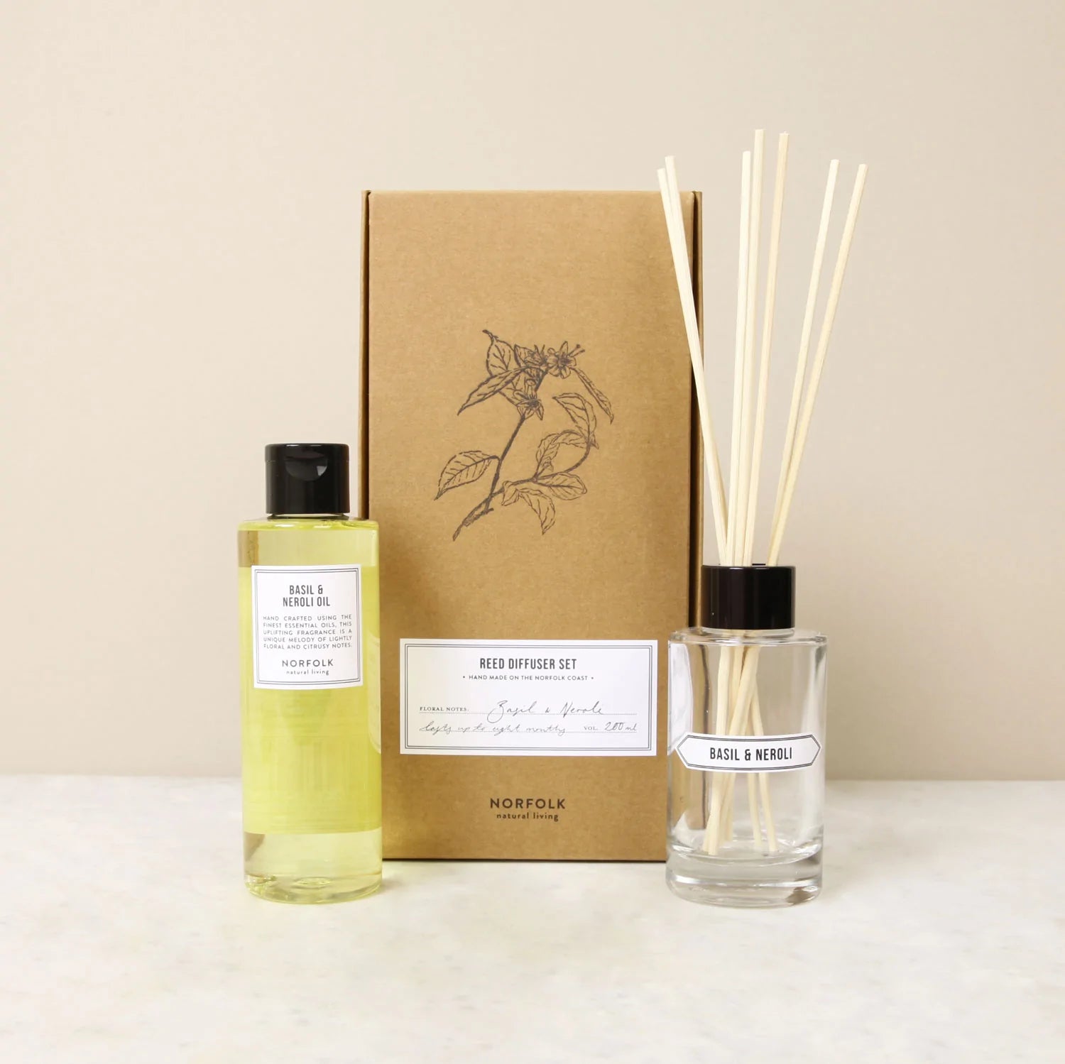 Reed Diffuser - Basil & Neroli