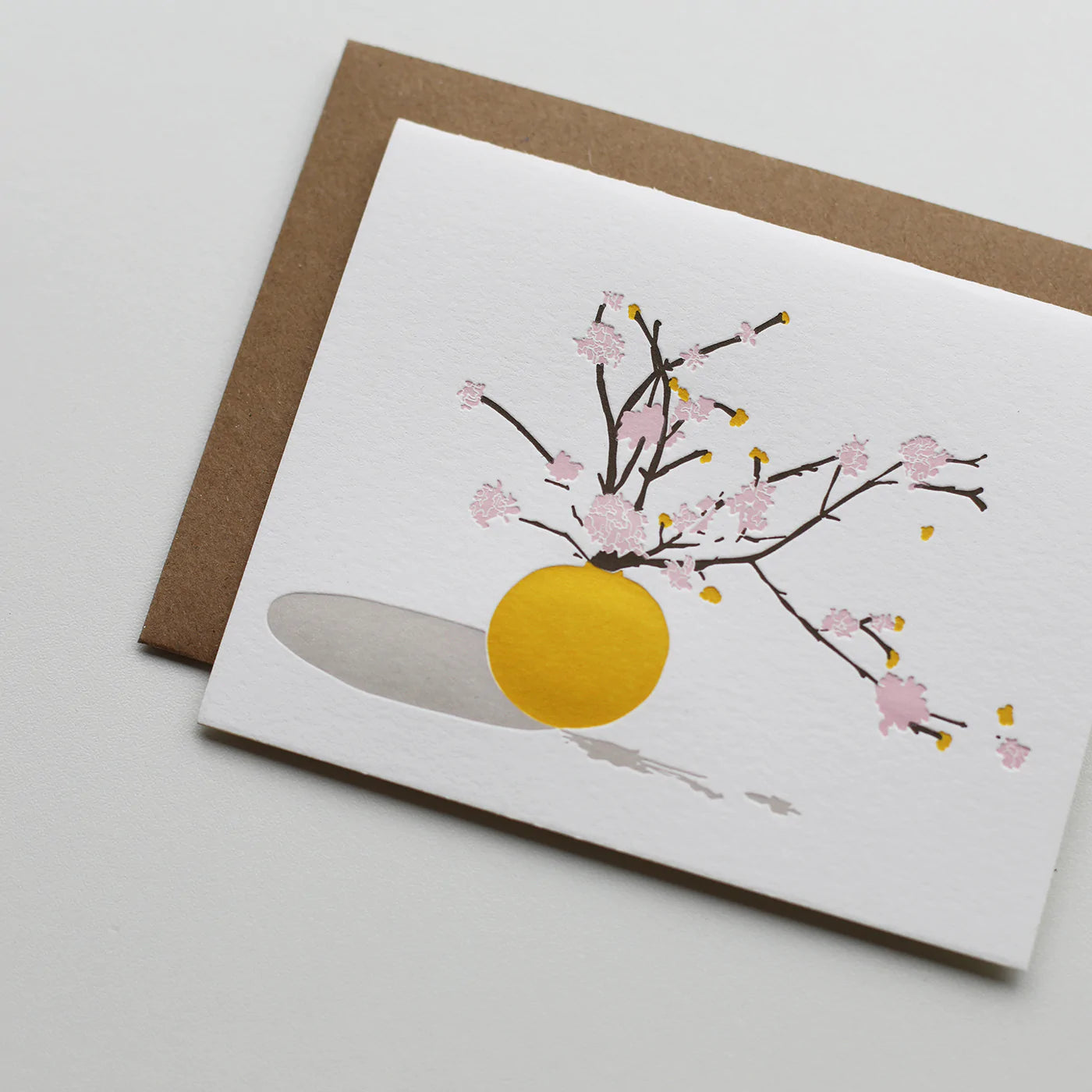 Flowering Branch Letterpress Card