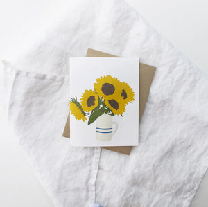 Sunflower Sunshine Letterpress Card
